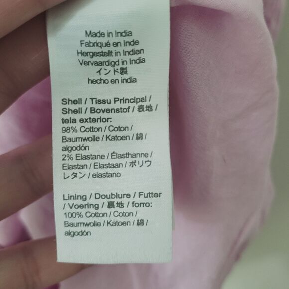 J. Crew Guaze Lilac Pink Flutter Sleeve Dress Size 2XL - Picture 5 of 9